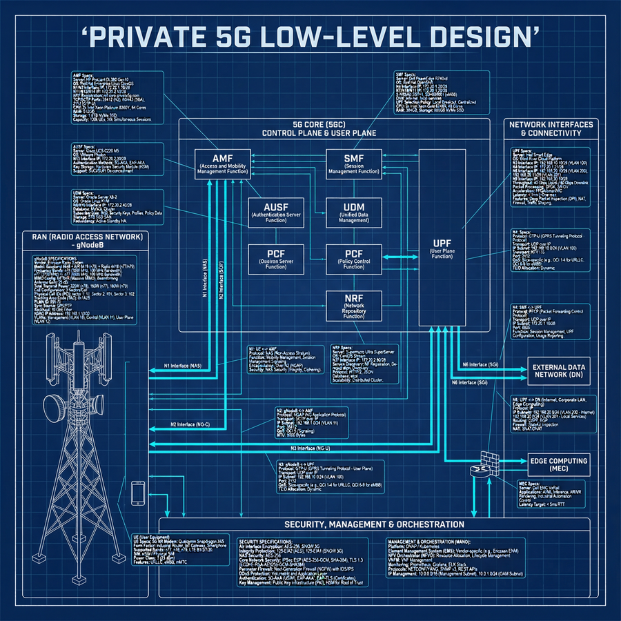 Private 5G Low Level Design
